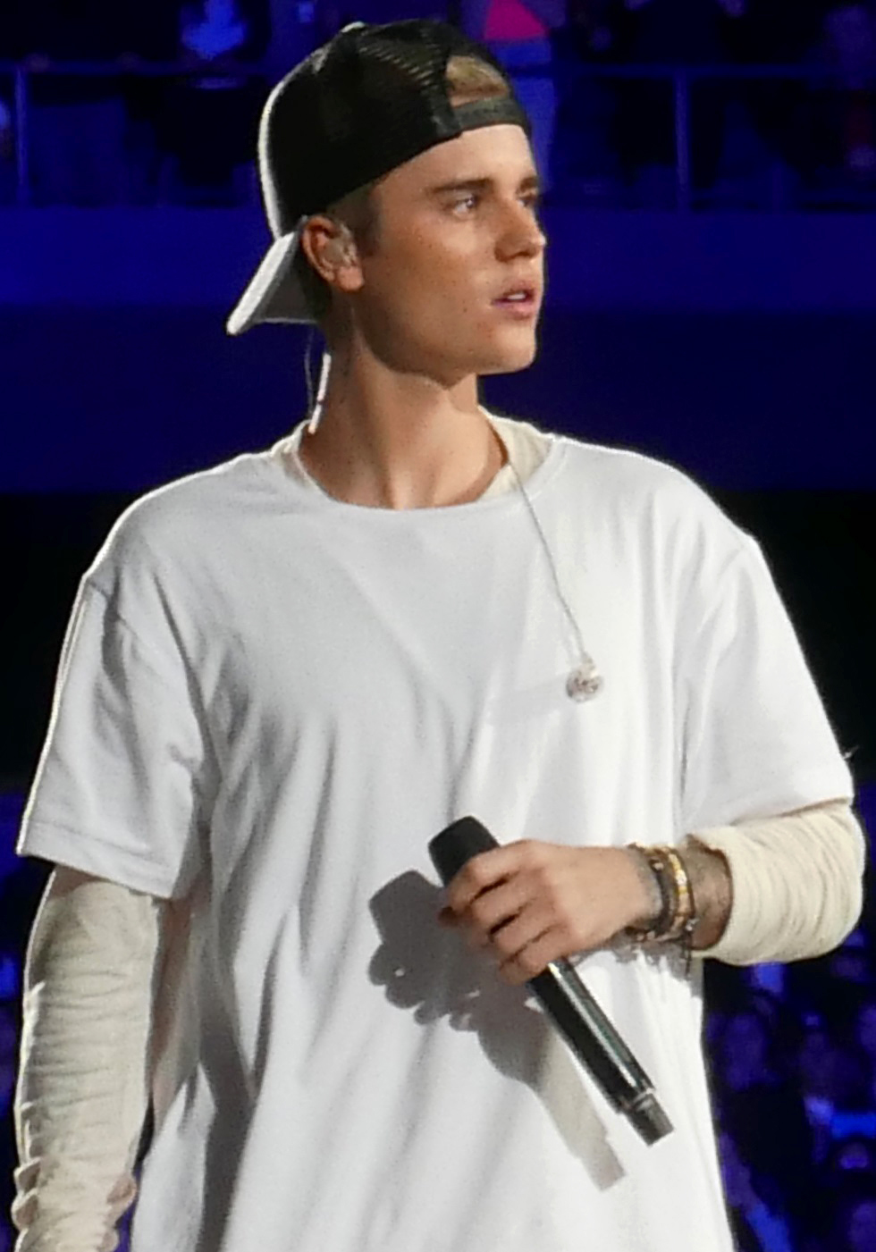 Justin Bieber performing live in concert during 2026 Tour